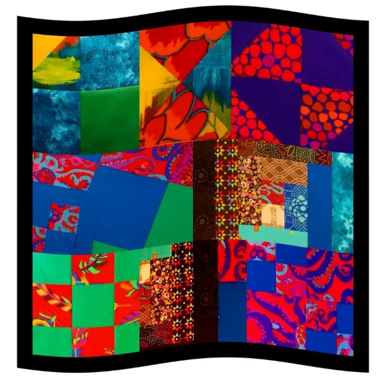 Patchwork and quilting samples and study by Elizabeth - @elizabeth.hill.artist