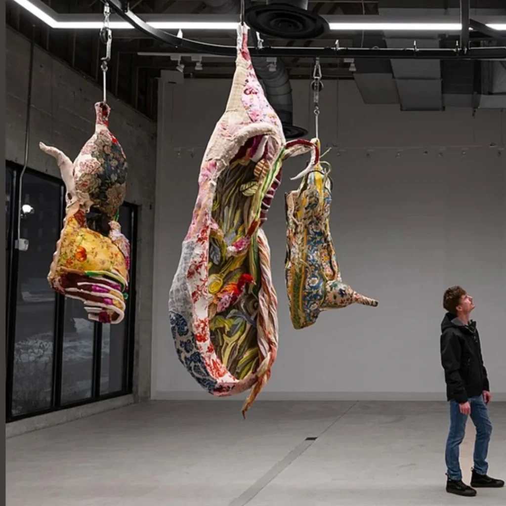 Tamara Kostianovsky's textile artwork advocated for animal's rights.