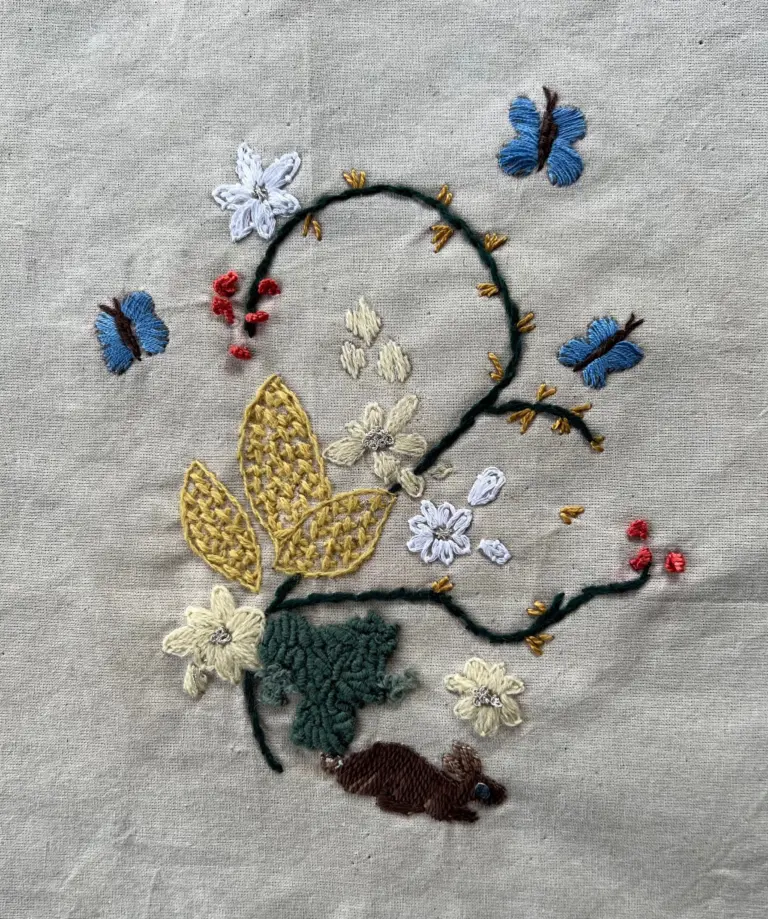 Anette Goelet shares her journey to rediscovering a passion for embroidery