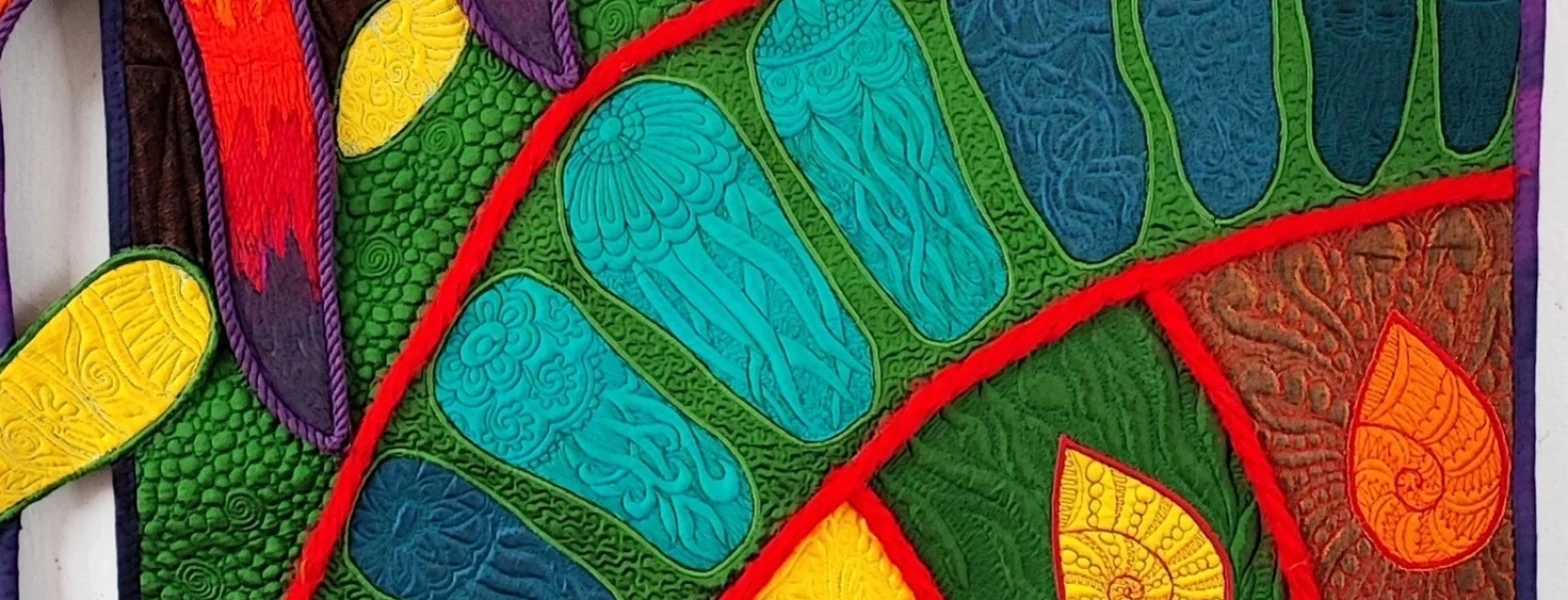 Patchwork and Quilting piece that won the Judges' Choice Award at the Festival of Quilts (close Up detail)