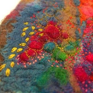 Felt piece by Elizabeth Armstrong